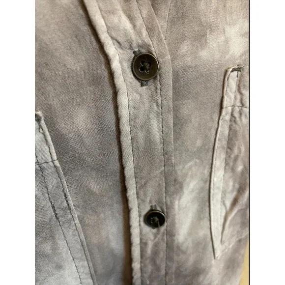 Rock & Republic Sleeveless Tie Dye Button Up/Down-Sz M - Picture 4 of 9